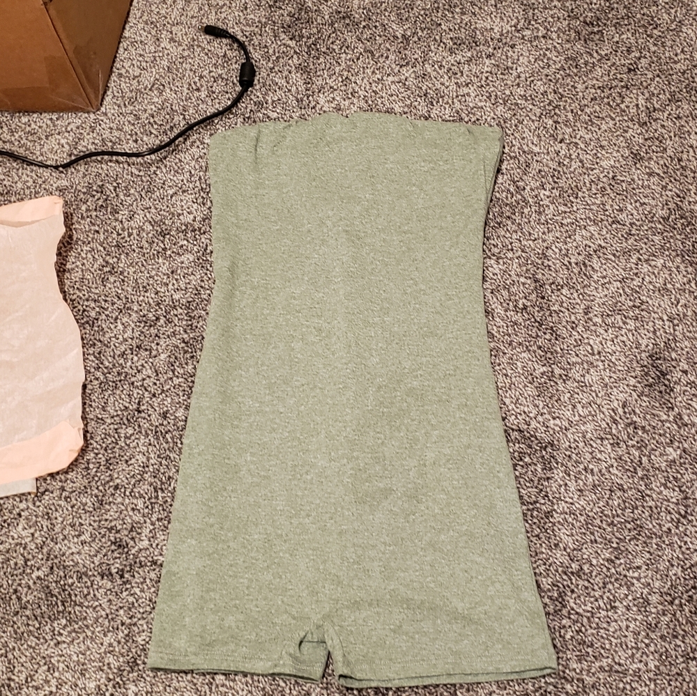 Fashion Nova Buenos Aires Romper Grey